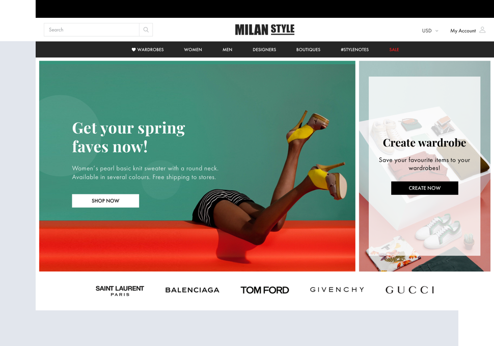 Home page